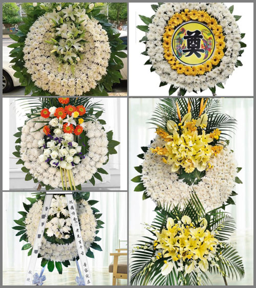 贵州六盘水盘县石桥镇香田村花圈速递